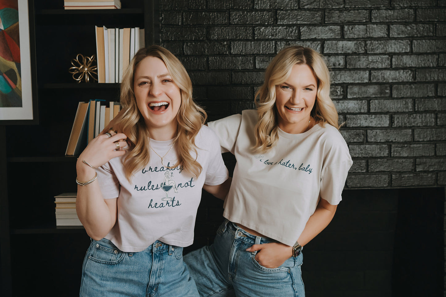 Breaking Rules Not Hearts | Crop Tee